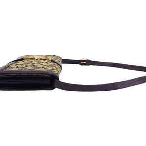 CELINE Shoulder Bag Beige brown gold Women Authentic secondhand